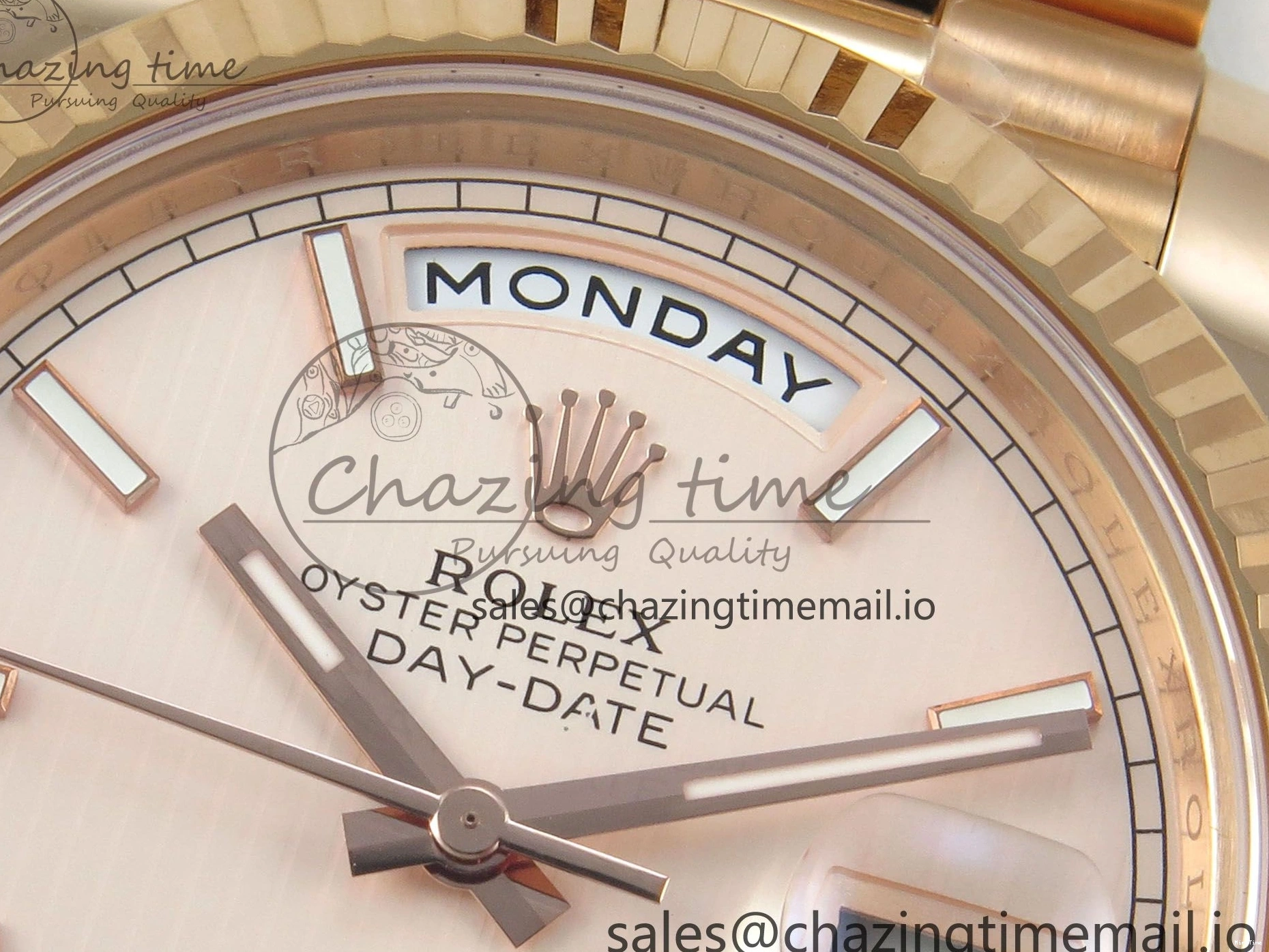 MiroTime 0113 Day Date 40 RG 228235 THBF 1:1 Best Edition RG Marker Dial on President Bracelet VR3255 V3 (Gain Weight) Seasonal 260